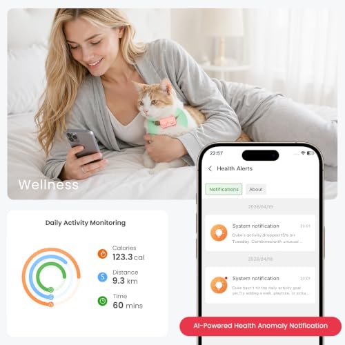 AI-Powered Smartphone for Pets, Support Emotion Detection, 2-Way PetChat