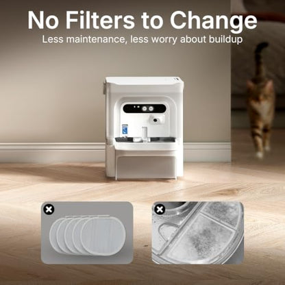 PETKIT Eversweet Ultra Cat Water Fountain with AI Camera, Filterless