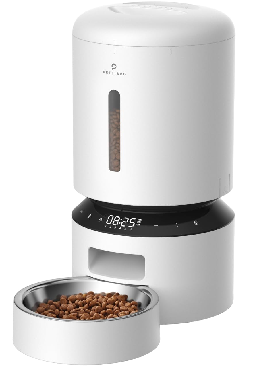 PETLIBRO 5L Automatic Cat Feeder with Dual Stainless Steel Bowls
