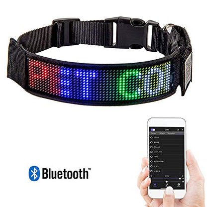 Rechargeable Programmable LED Dog Safety Collar