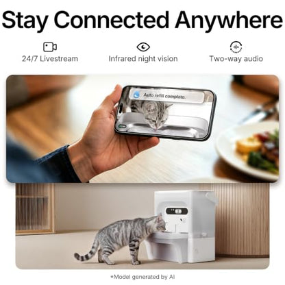 PETKIT Eversweet Ultra Cat Water Fountain with AI Camera, Filterless