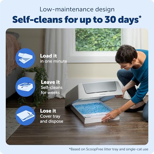 Crystal Self-Cleaning Automatic Cat Litter Box
