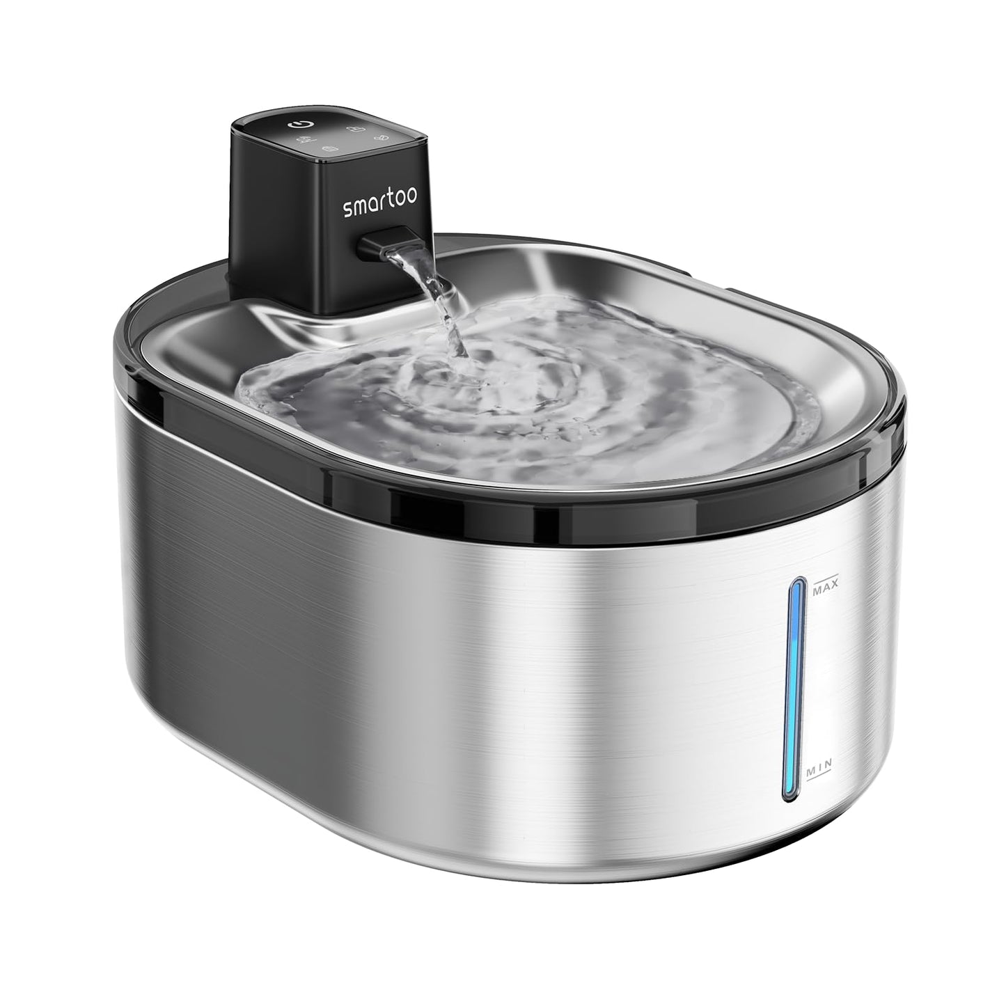 Smartoo Dog/Cat Water Fountain, with 1/3/9/12 PCS Smartoo Official Filter and Sponges, Replacement Host