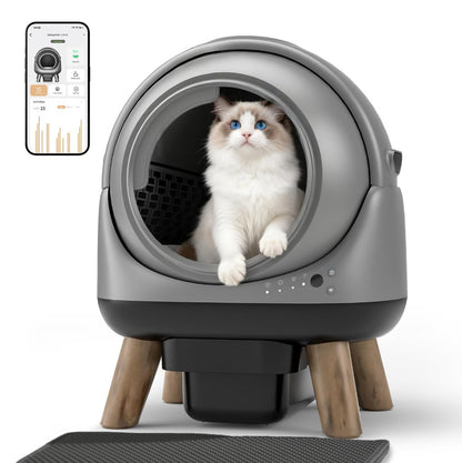 Smart Self-Cleaning Cat Litter Box with Odor Control