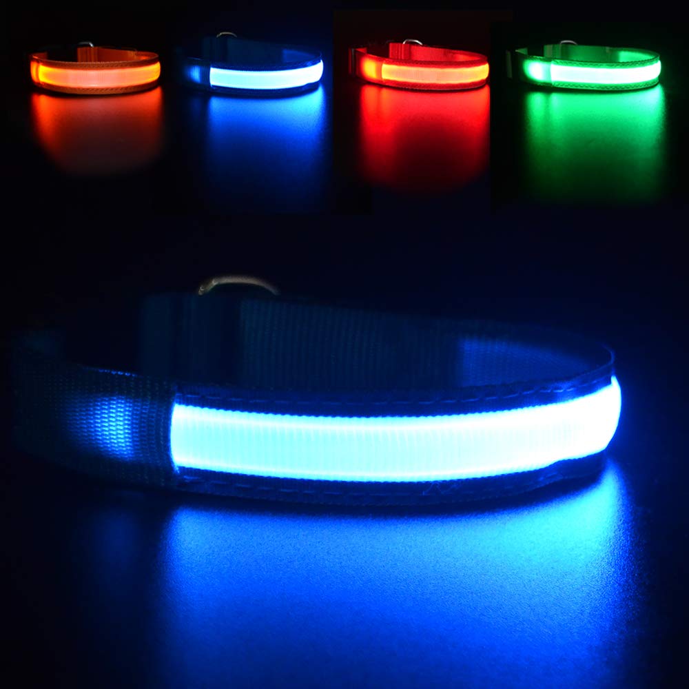 LED Light-Up Dog Collar for Night Safety