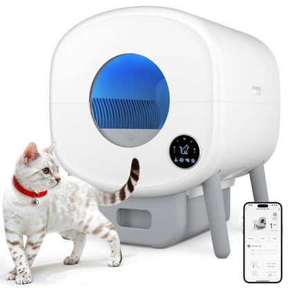 Smart Self-Cleaning Cat Litter Box with App Control