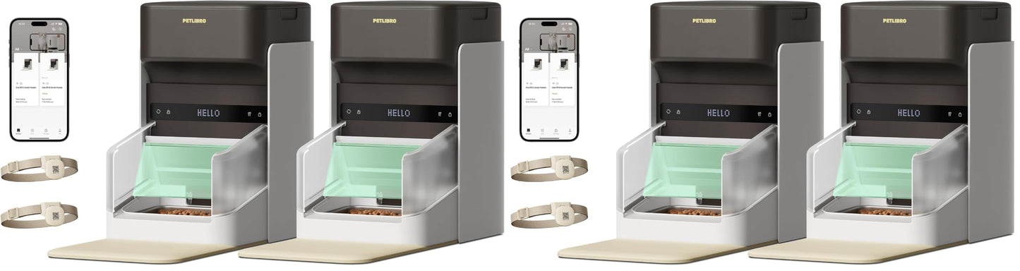 PETLIBRO RFID Automatic Cat Feeder, Collar Tag-Activated Personalized Meals