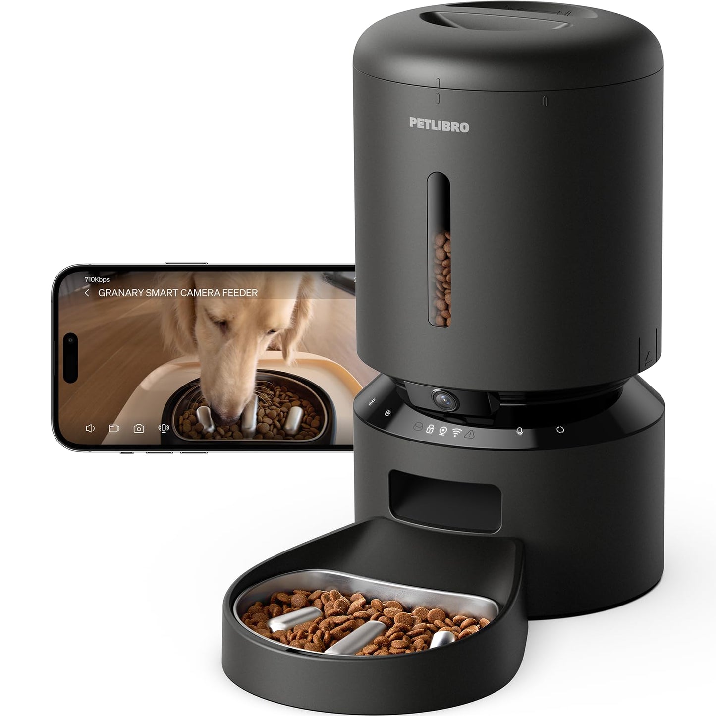 PETLIBRO Automatic Cat Feeder, 5G WiFi Automatic Dog Food Dispenser with Freshness Preservation, 5L Timed Pet Feeder with Low Food Sensor, Up to 10 Meals Per Day