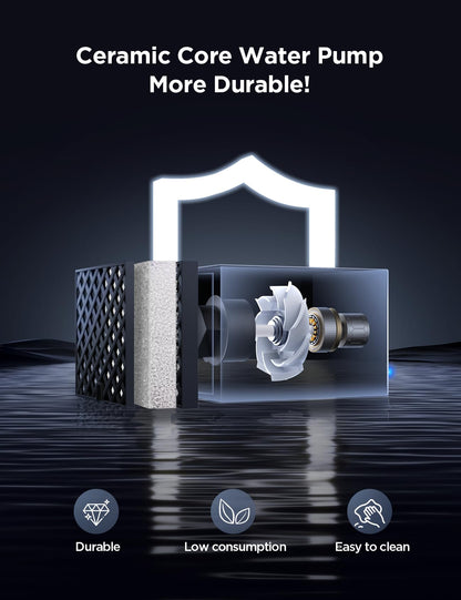 7L Large Dog Water Fountain with High-Capacity Design