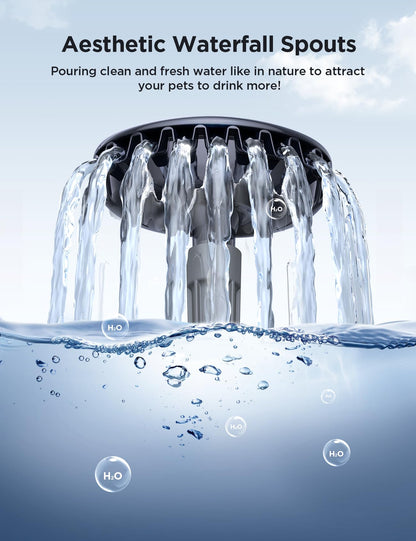 7L Large Dog Water Fountain with High-Capacity Design