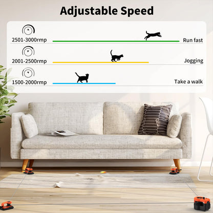 Interactive Cat Chase Toy for Indoor Exercise & Hunting