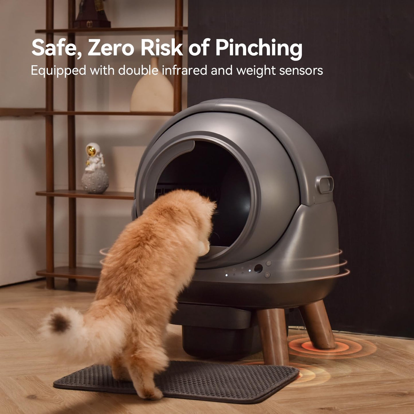 Smart Self-Cleaning Cat Litter Box with Odor Control