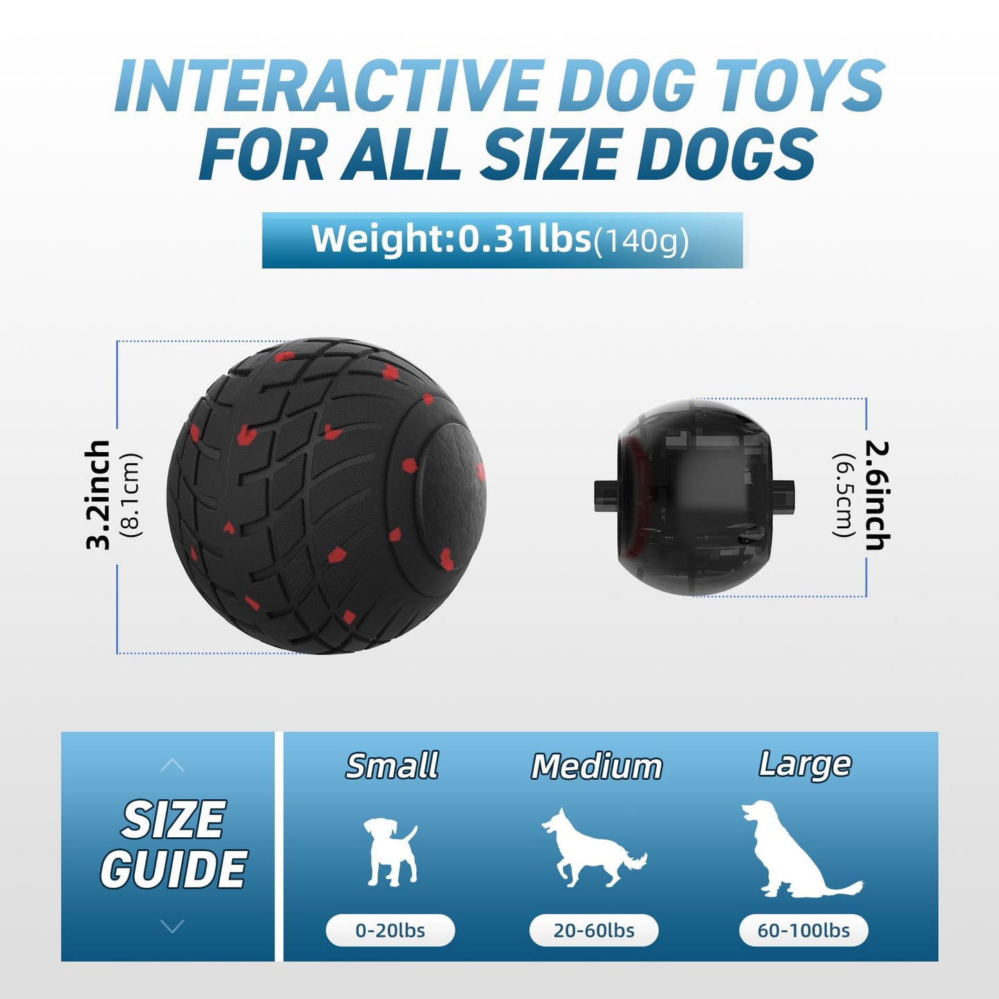 Smart Interactive Moving & Bouncing Dog Ball Toy