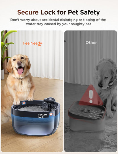 7L Large Dog Water Fountain with High-Capacity Design
