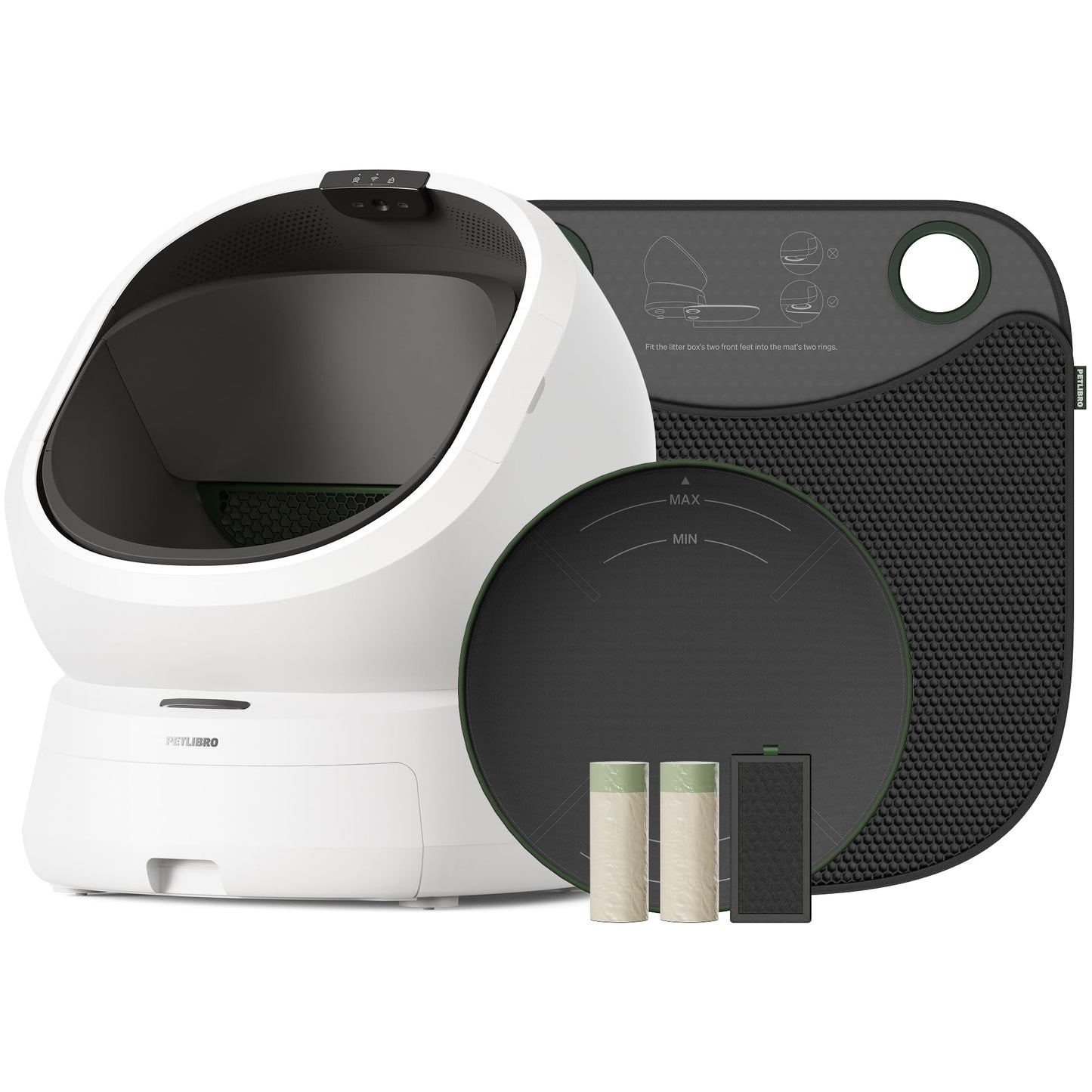 AI Smart Self-Cleaning Cat Litter Box with Odor Control