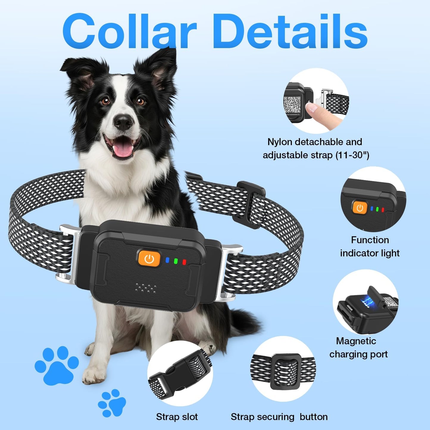 AOZOOM Electric Dog Fence,GPS Wireless Virtual Fence Dog Collar