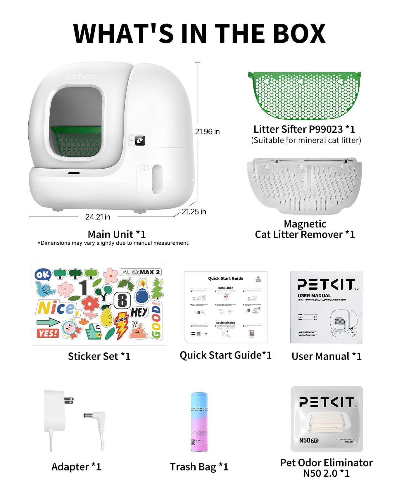 Automatic Odor-Control Self-Cleaning Cat Litter Box