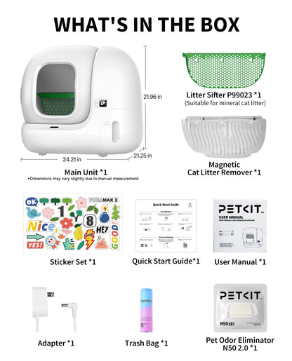 Automatic Odor-Control Self-Cleaning Cat Litter Box