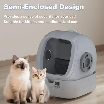 Smart Self-Cleaning Cat Litter Box with App Control