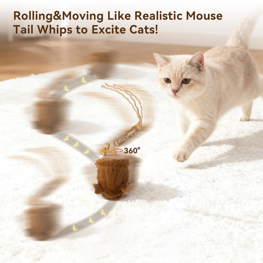 Rechargeable Interactive Cat Toy with Motion Sensor