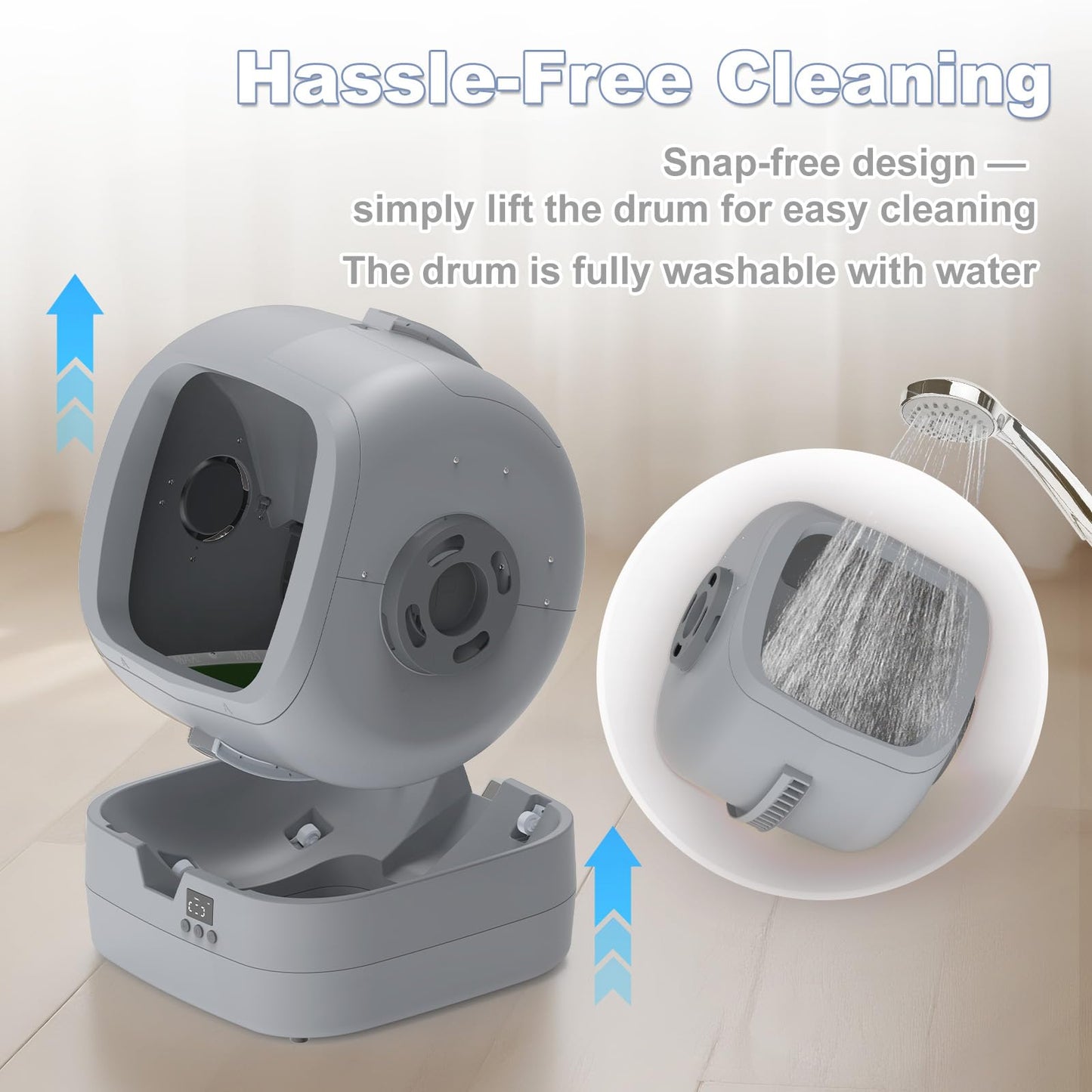 Smart Self-Cleaning Cat Litter Box with App Control
