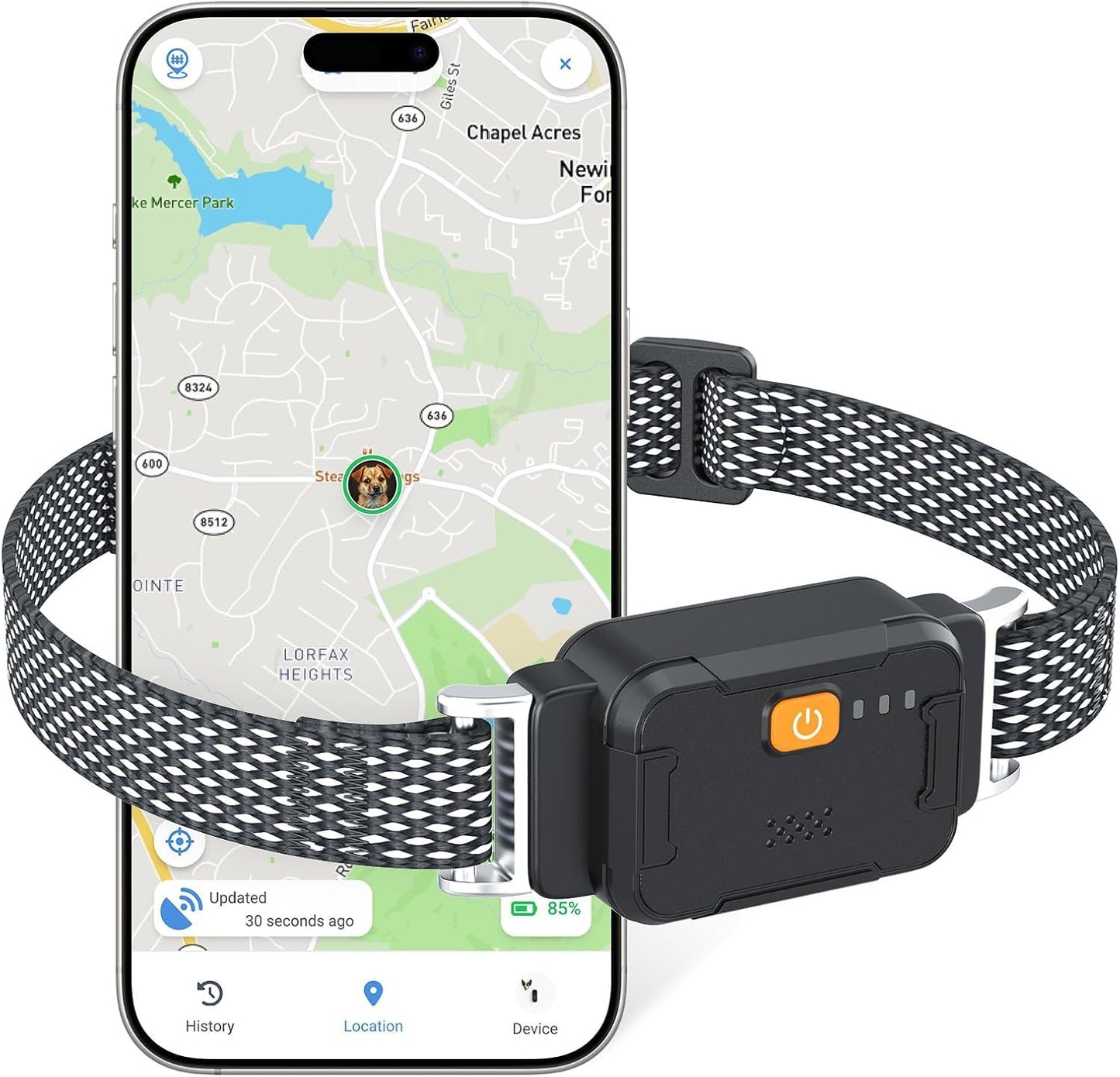 AOZOOM Electric Dog Fence,GPS Wireless Virtual Fence Dog Collar
