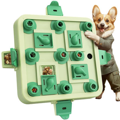 3-Level Interactive Dog Puzzle Toy for Mental Enrichment