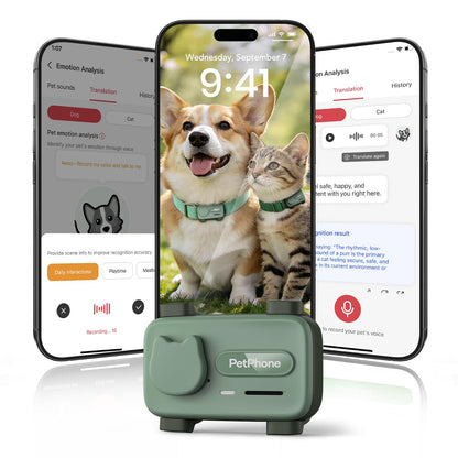 AI-Powered Smartphone for Pets, Support Emotion Detection, 2-Way PetChat