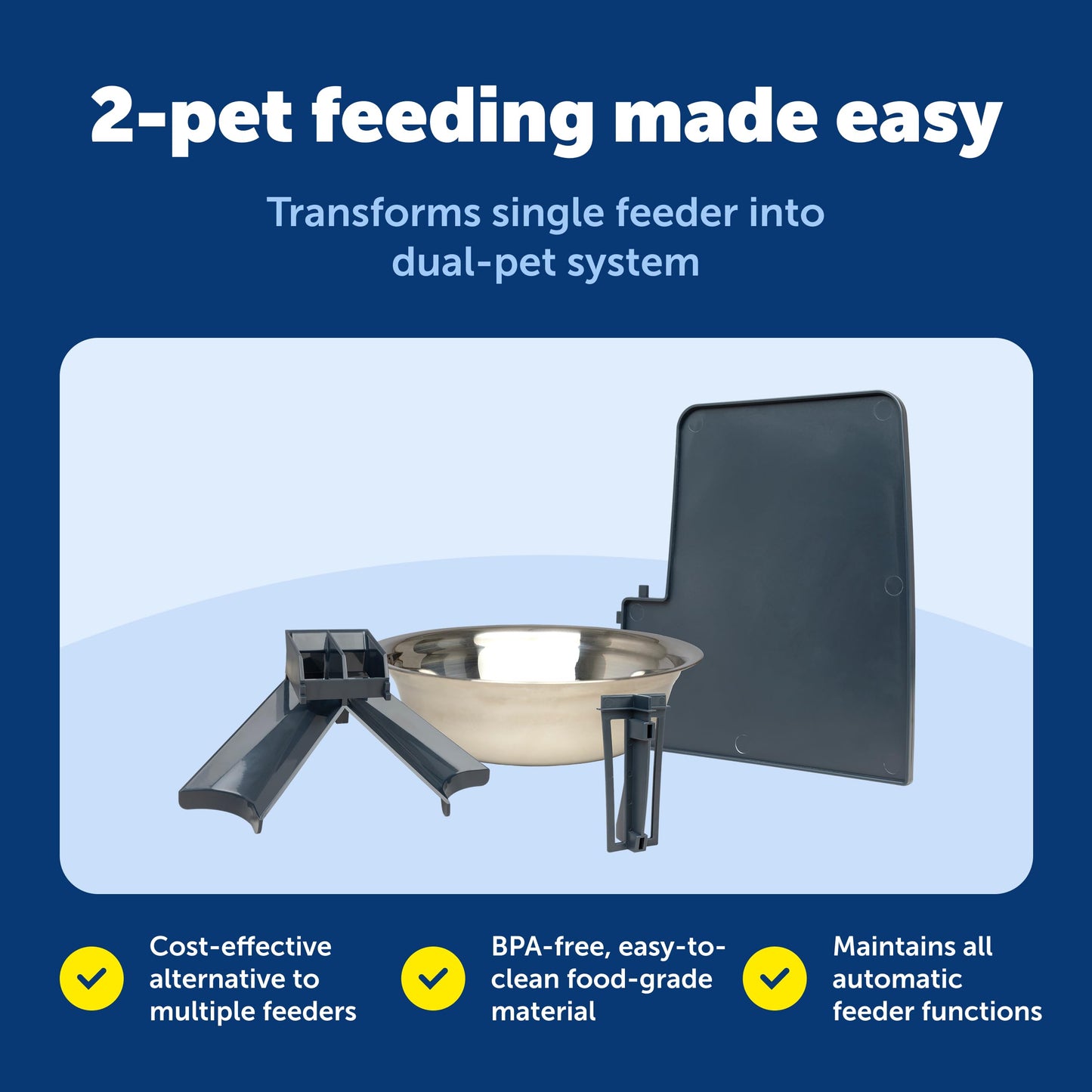 PetSafe Smart Feed Automatic Dog & Cat Feeder - Programmable Feeding - Adjustable Portion Control - WiFi Pet Feeder - Large Capacity - Stainless Steel Bowl - App Controlled