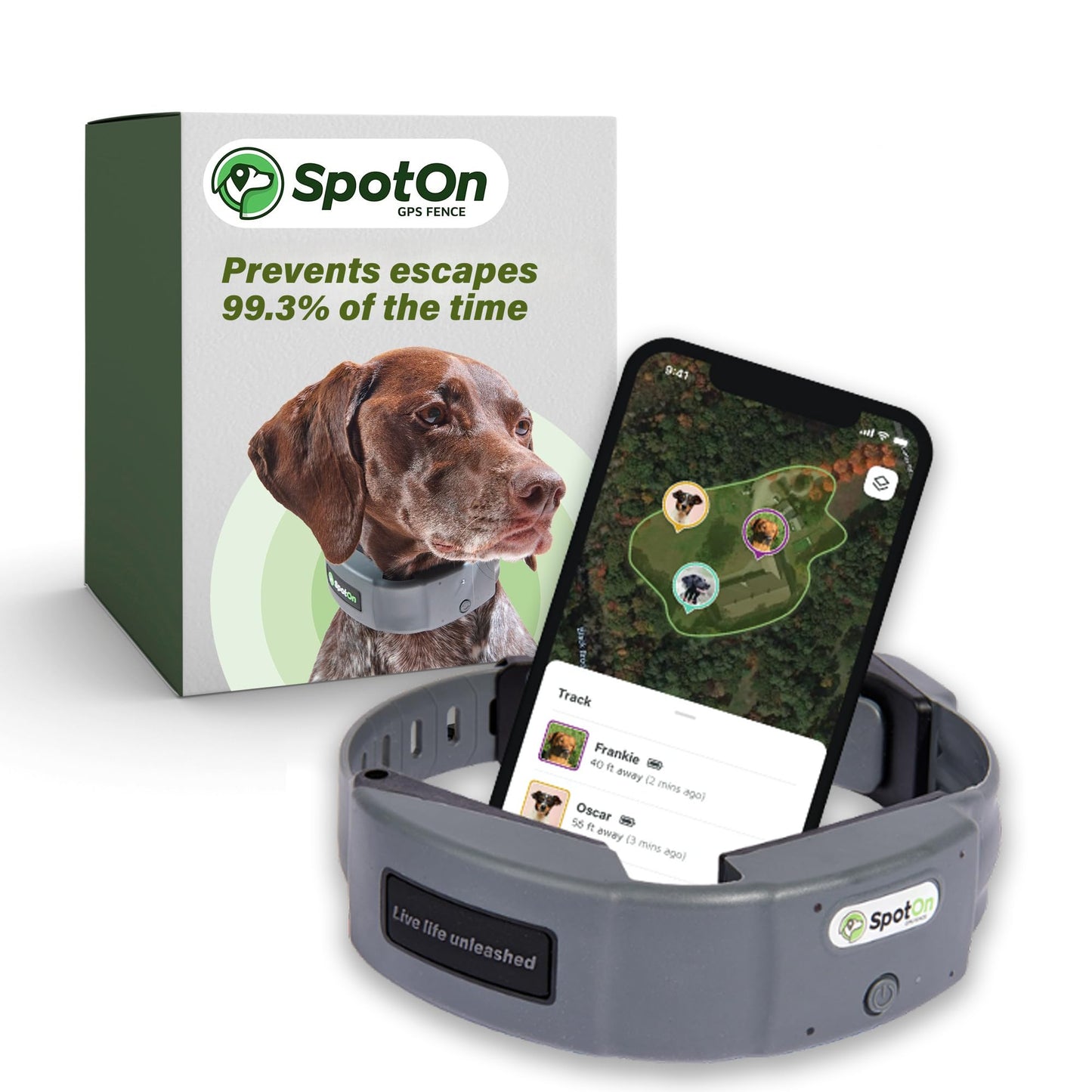 GPS Wireless Dog Fence Collar & Containment System
