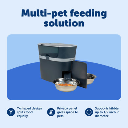 PetSafe Smart Feed Automatic Dog & Cat Feeder - Programmable Feeding - Adjustable Portion Control - WiFi Pet Feeder - Large Capacity - Stainless Steel Bowl - App Controlled