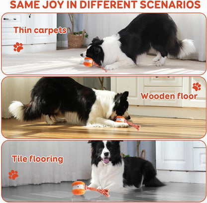 Motion-Activated Interactive Rolling Dog Ball with Rope