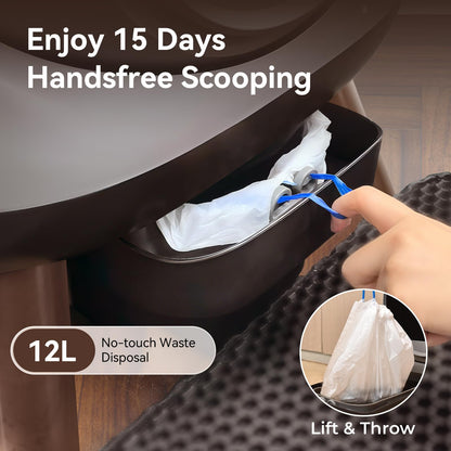 Smart Self-Cleaning Cat Litter Box with Odor Control