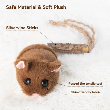 Rechargeable Interactive Cat Toy with Motion Sensor