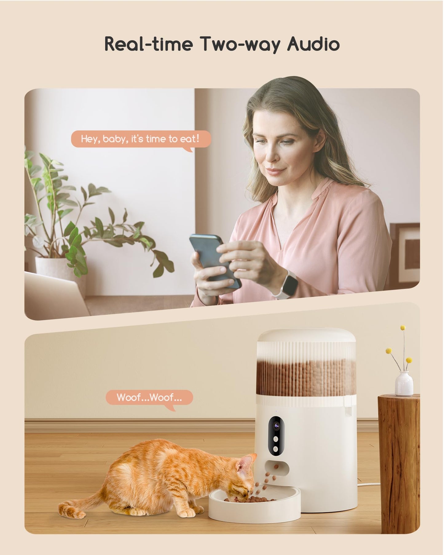Faroro Automatic Cat Feeder with Camera