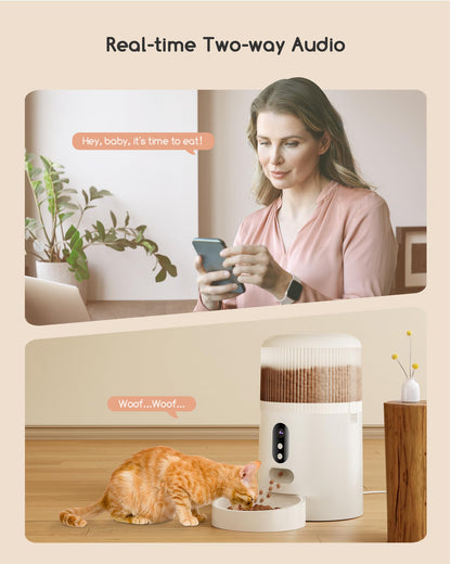 Faroro Automatic Cat Feeder with Camera