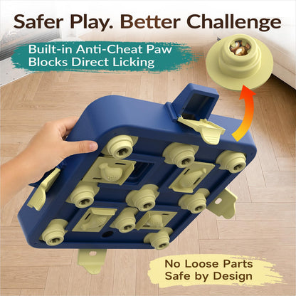 3-Level Interactive Dog Puzzle Toy for Mental Enrichment