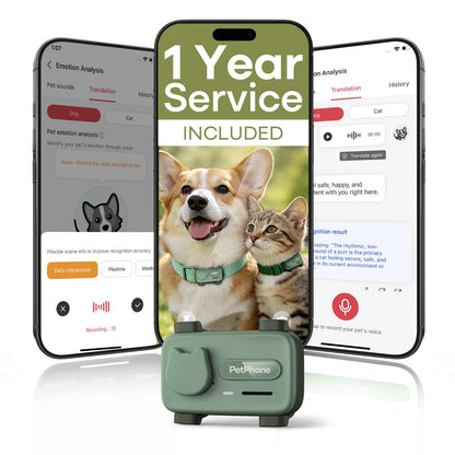 AI-Powered Smartphone for Pets, Support Emotion Detection, 2-Way PetChat