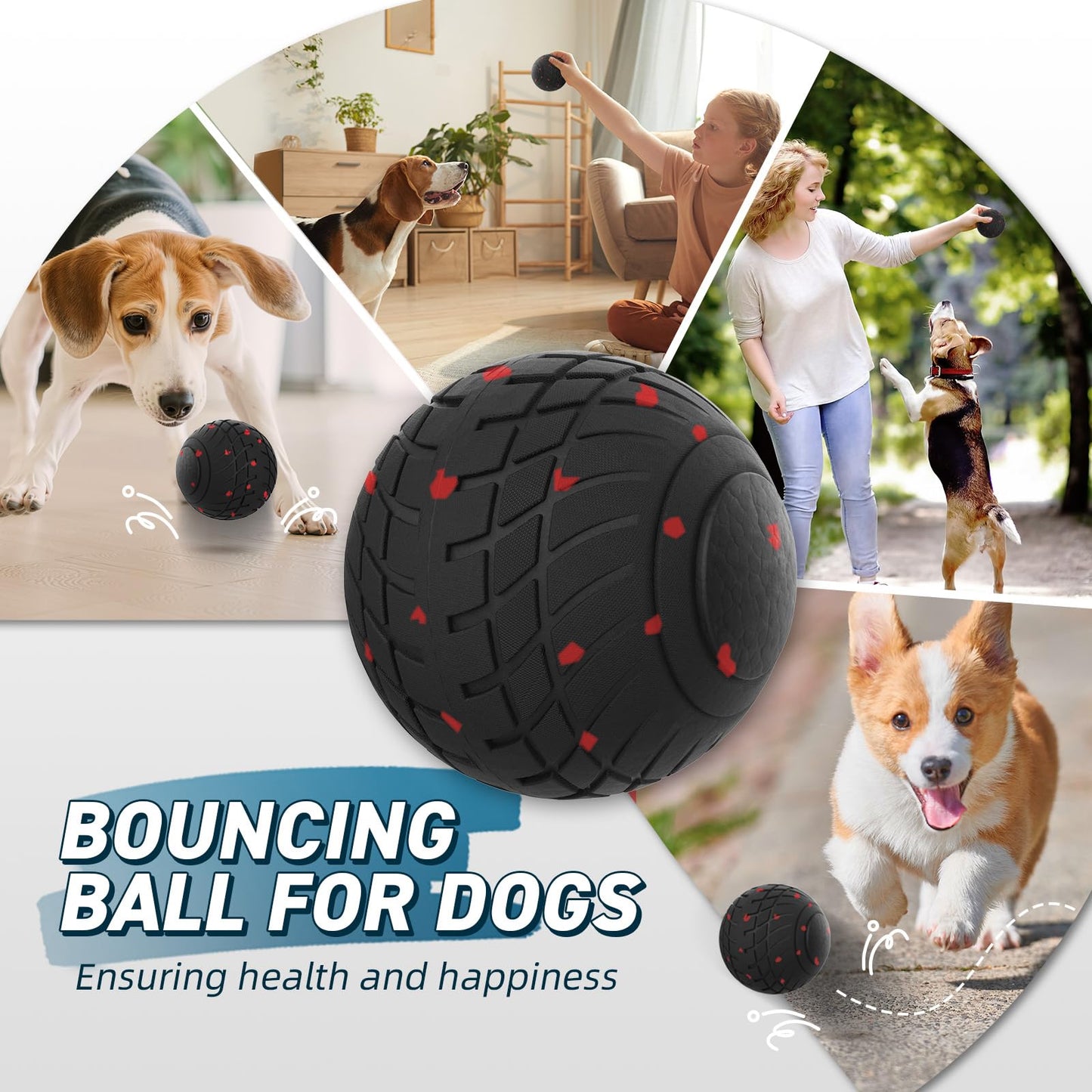 Smart Interactive Moving & Bouncing Dog Ball Toy