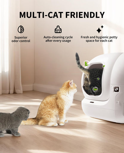 Automatic Odor-Control Self-Cleaning Cat Litter Box