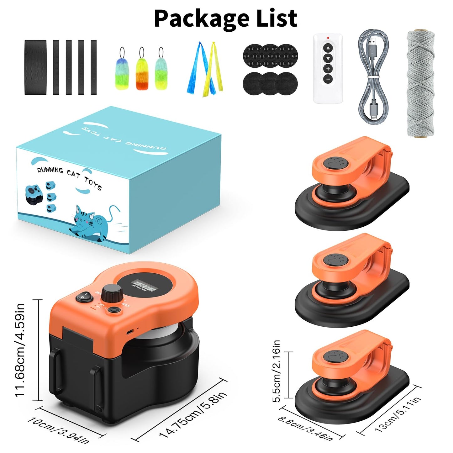 Interactive Cat Chase Toy for Indoor Exercise & Hunting