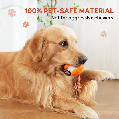 Motion-Activated Interactive Rolling Dog Ball with Rope