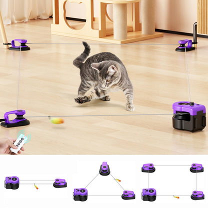 Interactive Cat Chase Toy for Indoor Exercise & Hunting