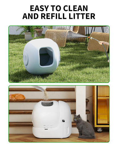 Automatic Odor-Control Self-Cleaning Cat Litter Box