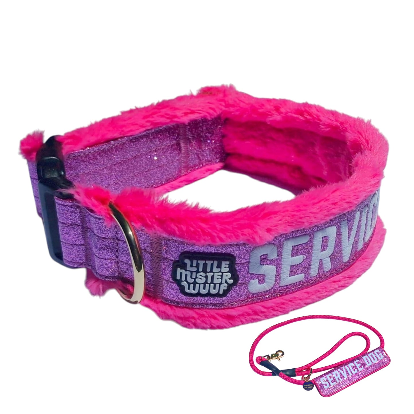 Service Dog Collar, Leash & Wrap Set for Medium Dogs
