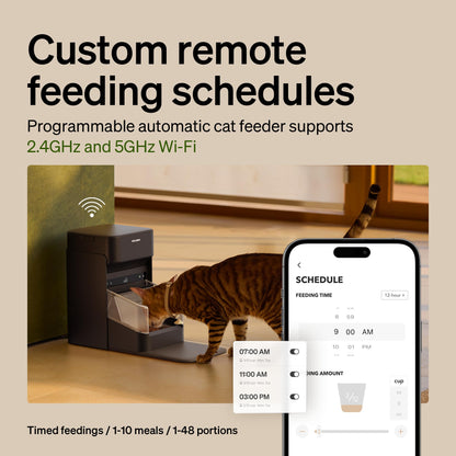 PETLIBRO RFID Automatic Cat Feeder, Collar Tag-Activated Personalized Meals