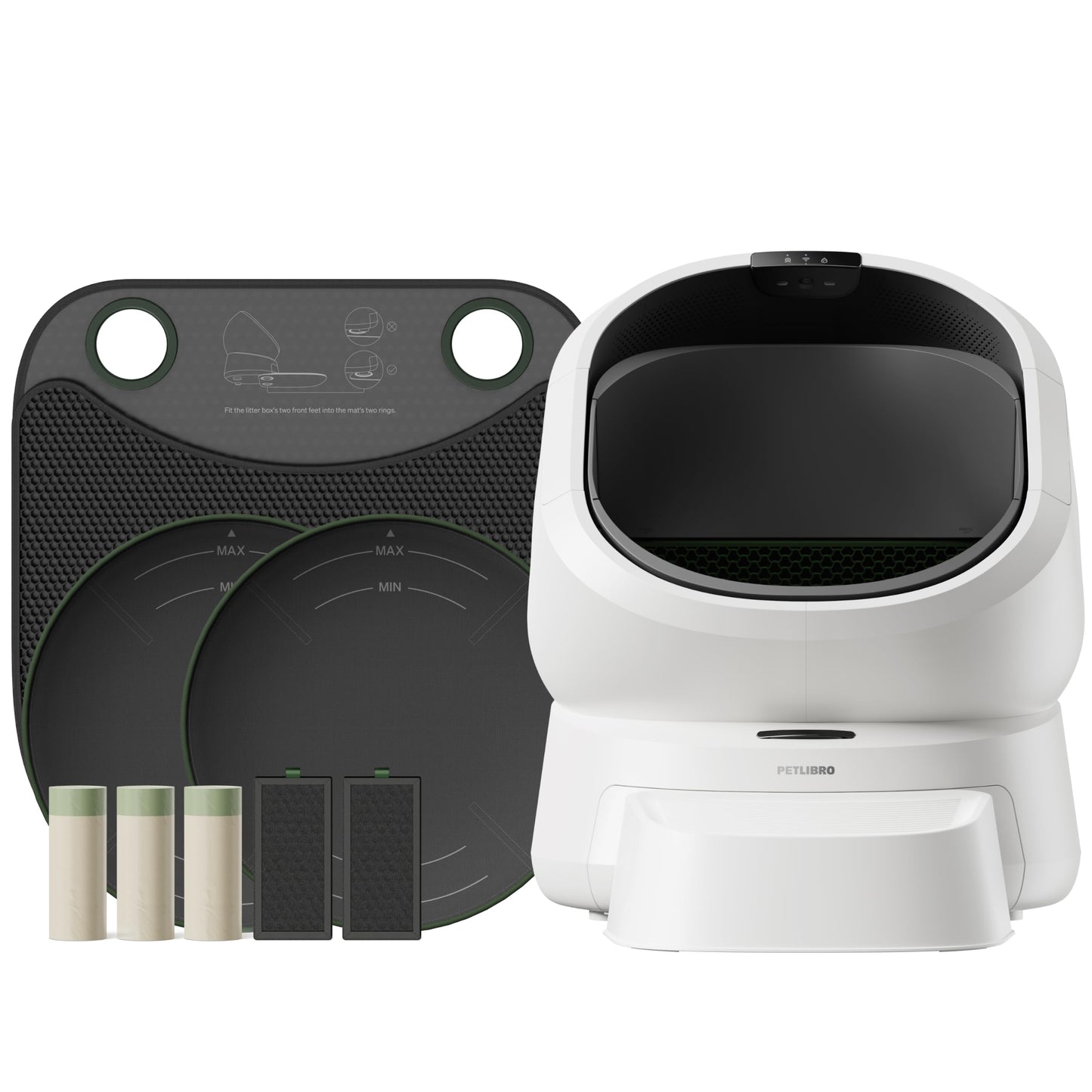 AI Smart Self-Cleaning Cat Litter Box with Odor Control