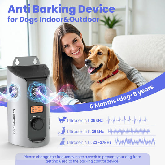 Rechargeable Ultrasonic Dog Bark Deterrent 50FT Range