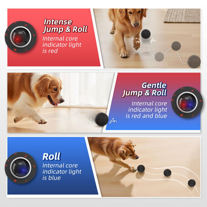 Smart Interactive Moving & Bouncing Dog Ball Toy