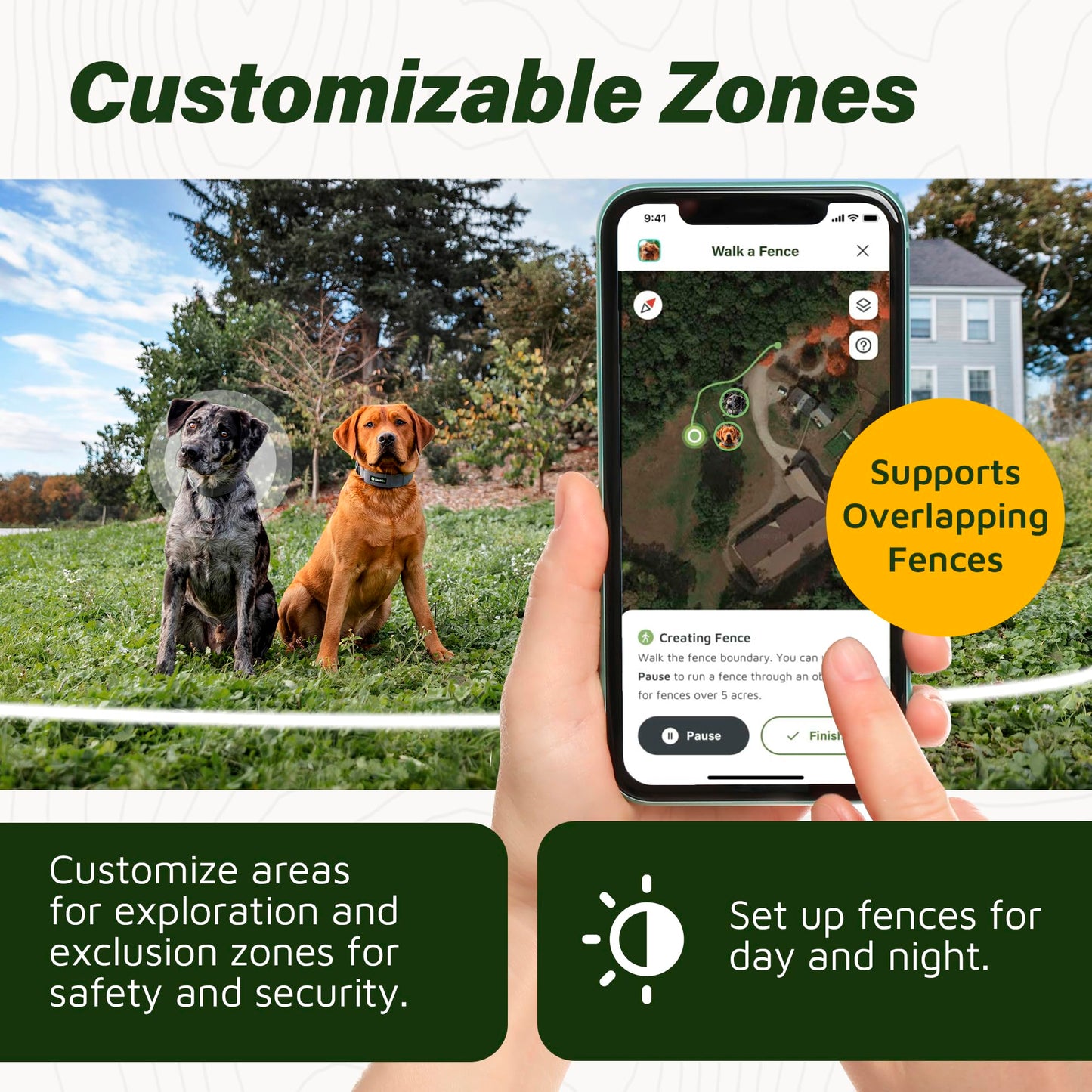 GPS Wireless Dog Fence Collar & Containment System